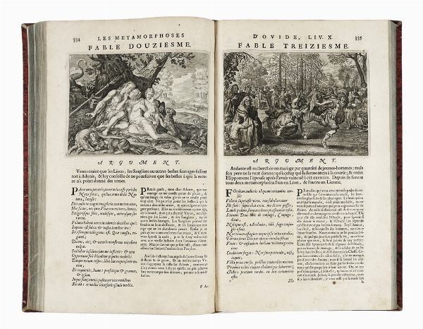 NASO PUBLIUS OVIDIUS : Les Mtamorphoses [...] en latin et franois, divises en XV livres. Avec nouvelles explications historiques, morales & politiques sur toutes les Fables...  - Asta Libri, autografi e manoscritti - Associazione Nazionale - Case d'Asta italiane