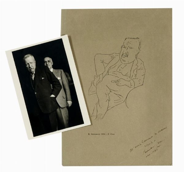 BENEDETTO CROCE : Raccolta di 3 testi di Benedetto Croce dattiloscritti e a stampa con annotazioni autografe.  - Asta Libri, autografi e manoscritti - Associazione Nazionale - Case d'Asta italiane