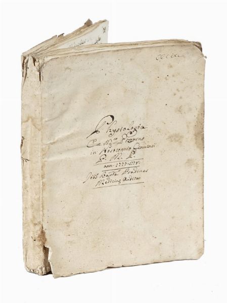 Medicae Institutionis Prole/gomena / pseu / Physiologia [...].  - Asta Libri, autografi e manoscritti - Associazione Nazionale - Case d'Asta italiane
