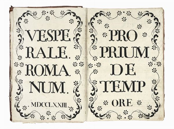 Vesperale romanum.  - Asta Libri, autografi e manoscritti - Associazione Nazionale - Case d'Asta italiane
