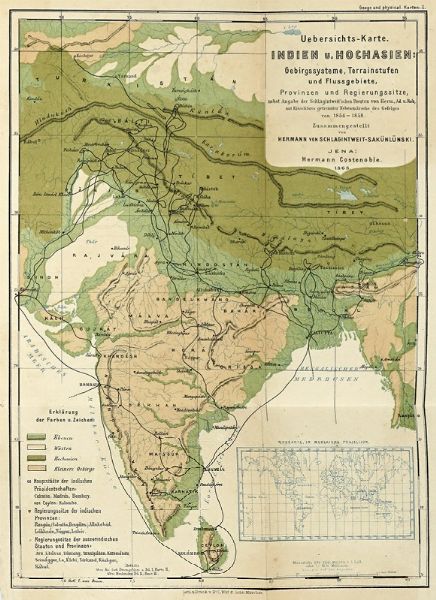 HERMANN SCHLAGINTWEIT : Reisen in Indien und Hochasien...  - Asta Libri, autografi e manoscritti - Associazione Nazionale - Case d'Asta italiane