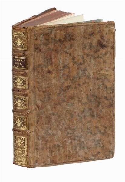 JOSEPH AIGNAN SIGAUD DE LA FONDE : Essai sur diffrentes especes d'air, qu'on dsigne sous le nom d'air fixe...  - Asta Libri, autografi e manoscritti - Associazione Nazionale - Case d'Asta italiane