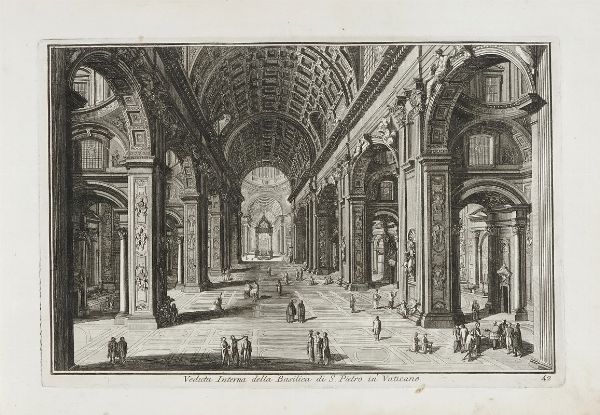 Giuseppe Vasi : Delle magnificenze di Roma antica e moderna libro terzo (-quarto).  - Asta Libri, autografi e manoscritti - Associazione Nazionale - Case d'Asta italiane