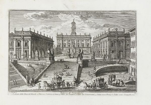 Giuseppe Vasi : Delle magnificenze di Roma antica e moderna libro terzo (-quarto).  - Asta Libri, autografi e manoscritti - Associazione Nazionale - Case d'Asta italiane