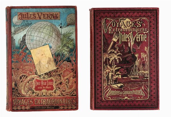 JULES VERNE : Vingt mille lieues sous les mers. Illustr de 111 dessins par de Neuville et Riou...  - Asta Libri, autografi e manoscritti - Associazione Nazionale - Case d'Asta italiane