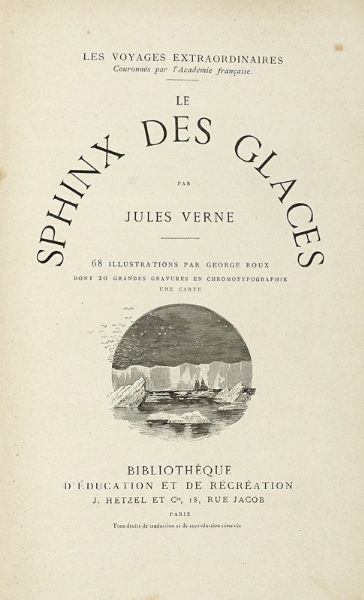 JULES VERNE : Due volumi della serie Les voyages extraordinaires di Jules Verne.  - Asta Libri, autografi e manoscritti - Associazione Nazionale - Case d'Asta italiane