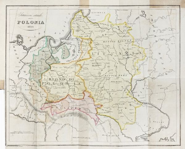 Bernardo Zaydler : Storia della Polonia fino agli ultimi tempi [...]. Volume I (-II).  - Asta Libri, autografi e manoscritti - Associazione Nazionale - Case d'Asta italiane