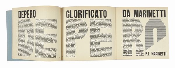 FORTUNATO DEPERO : Dinamo-Azari Depero futurista.  - Asta Libri, autografi e manoscritti - Associazione Nazionale - Case d'Asta italiane