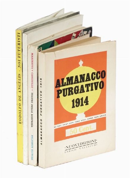Filippo Tommaso Marinetti : Raccolta di 28 pubblicazioni sul futurismo.  - Asta Libri, autografi e manoscritti - Associazione Nazionale - Case d'Asta italiane