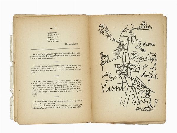 OTTONE ROSAI : Almanacco della guerra 1915.  - Asta Libri, autografi e manoscritti - Associazione Nazionale - Case d'Asta italiane
