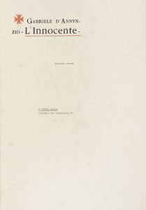 Gabriele D'Annunzio - L'innocente.