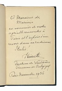 HENRIETTE DE BELGIQUE : La jeunesse de Marie-Amlie reine des franais...  - Asta Libri, autografi e manoscritti - Associazione Nazionale - Case d'Asta italiane