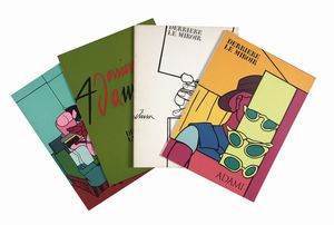 Valerio Adami : Derriere Le Miroir.  - Asta Libri, autografi e manoscritti - Associazione Nazionale - Case d'Asta italiane