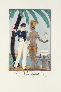 GEORGE BARBIER : Falbalas & Fanfreluches pour 1923 (-1924).  - Asta Libri, autografi e manoscritti - Associazione Nazionale - Case d'Asta italiane