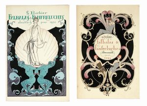 GEORGE BARBIER : Falbalas & Fanfreluches pour 1923 (-1924).  - Asta Libri, autografi e manoscritti - Associazione Nazionale - Case d'Asta italiane