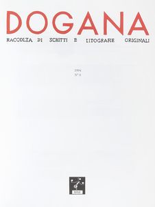 GEORGE BASELITZ - Dogana. Raccolta di scritti e litografie originali. N. 0.