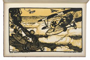 MAURICE BUSSET : En avion. Vols et combats. Estampes et récits de la Grande Guerre, 1914-1918.  - Asta Libri, autografi e manoscritti - Associazione Nazionale - Case d'Asta italiane