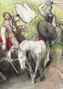 MIGUEL (DE) CERVANTES SAAVEDRA : Don Chisciotte della Mancia. [...] Illustrazioni di Matias Quetglas.  - Asta Libri, autografi e manoscritti - Associazione Nazionale - Case d'Asta italiane