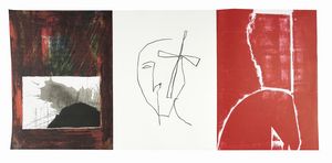 Mimmo Paladino : Don Chisciotte.  - Asta Libri, autografi e manoscritti - Associazione Nazionale - Case d'Asta italiane