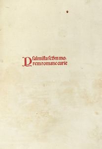 Psalterium Romanum.  - Asta Libri, autografi e manoscritti - Associazione Nazionale - Case d'Asta italiane