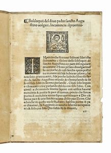 AURELIUS (SANTO) AUGUSTINUS : Soliloquia...  - Asta Libri, autografi e manoscritti - Associazione Nazionale - Case d'Asta italiane