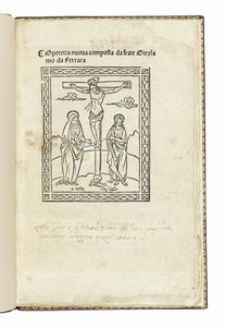GIROLAMO SAVONAROLA - Operetta nuoua composta da frate Girolamo da Ferrara. (Tractato dello Amore di Iesu Christo).