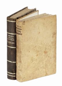 AESOPUS : Fabulae, Quorum nomina sequenti pagella videre licet...  - Asta Libri, autografi e manoscritti - Associazione Nazionale - Case d'Asta italiane