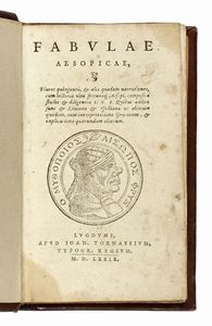 AESOPUS : Fabulae Aesopicae.  - Asta Libri, autografi e manoscritti - Associazione Nazionale - Case d'Asta italiane