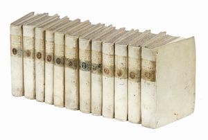 JEAN JACQUES BARTHLEMY : Viaggio di Anacarsi il Giovane nella Grecia verso la met del quarto secolo avanti l'era volgare. Tradotto dal Francese. Tomo Primo (-Duodecimo).  - Asta Libri, autografi e manoscritti - Associazione Nazionale - Case d'Asta italiane