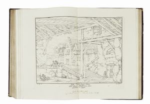 ANTONIO BASOLI : Raccolta di prospettive serie, rustiche e di paesaggio [...] disegnate da Francesco Cocchi budriese [...] incise da diversi scolari del professore Francesco Rosaspina, dall'Autore, dal disegnatore.  - Asta Libri, autografi e manoscritti - Associazione Nazionale - Case d'Asta italiane