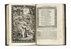 BONAVENTURA DA BAGNOREGIO (SAN) : Vita del serafico S. Francesco [...] Tradotta in volgare, et di nuovo aggiuntovi le figure in rame...  - Asta Libri, autografi e manoscritti - Associazione Nazionale - Case d'Asta italiane