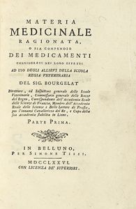 CLAUDE BOURGELAT - Opere veterinarie del sig. Bourgelat... volume primo (-ottavo).