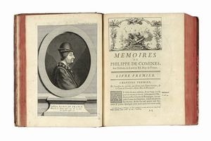 PHILIPPE (DE) COMMINES : Memoires [...] o l'on trouve l'histoire des Rois de France Louis XI & Charles VIII [...]. Tome premier [-quatrieme]  - Asta Libri, autografi e manoscritti - Associazione Nazionale - Case d'Asta italiane
