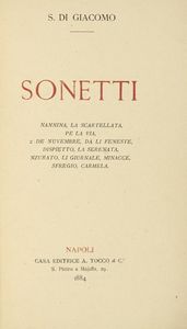 SALVATORE DI GIACOMO - Sonetti.