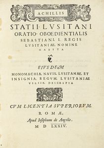 AQUILES ESTAO - Oratio oboedientialis Sebastiani I regis Lusitaniae nomine habita...