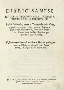 GIROLAMO GIGLI - Diario sanese.