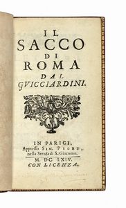 LODOVICO GUICCIARDINI - Il sacco di Roma.