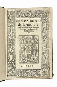 Hieronymus (santo) - Vite de sancti padri hystoriate...