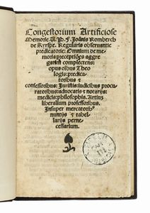 JOHANNES HOST VON ROMBERCH - Congestorium artificiose memorie.