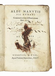 ALDO MANUZIO - Grammaticarum institutionum libri IIII.