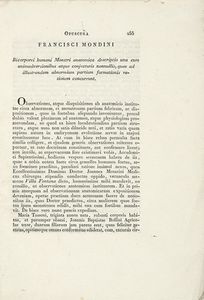 FRANCESCO MONDINI - [Opuscula... Bicorporei humani Monstri anatomica descriptio].
