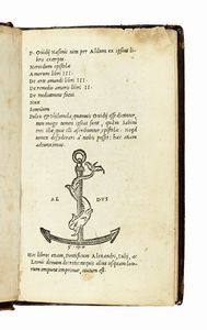 NASO PUBLIUS OVIDIUS - Vita per Aldum ex ipsius libris excerpta. Heroidum epislolae. Amorum libri III...