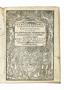 FRANCESCO PANFILO - Picenum, hoc hest de Piceni quae Ancomitana vulgo Marchia nominatur...