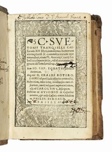 TRANQUILLUS GAIUS SUETONIUS : De vita Caesarum.  - Asta Libri, autografi e manoscritti - Associazione Nazionale - Case d'Asta italiane