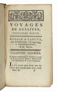 JONATHAN SWIFT - Voyages de Gulliver, traduits par l'abbe Desfontaines. Tome premier (-second).