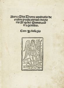 TOMMASO D'AQUINO (SANTO) - Aurea summa contra gentiles.