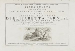 Giuseppe Vasi : Delle magnificenze di Roma antica e moderna libro terzo (-quarto).  - Asta Libri, autografi e manoscritti - Associazione Nazionale - Case d'Asta italiane