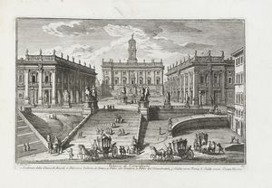 Giuseppe Vasi : Delle magnificenze di Roma antica e moderna libro terzo (-quarto).  - Asta Libri, autografi e manoscritti - Associazione Nazionale - Case d'Asta italiane