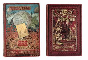 JULES VERNE : Vingt mille lieues sous les mers. Illustr de 111 dessins par de Neuville et Riou...  - Asta Libri, autografi e manoscritti - Associazione Nazionale - Case d'Asta italiane