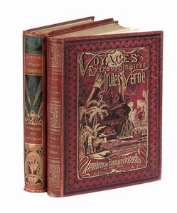 JULES VERNE : Vingt mille lieues sous les mers. Illustr de 111 dessins par de Neuville et Riou...  - Asta Libri, autografi e manoscritti - Associazione Nazionale - Case d'Asta italiane